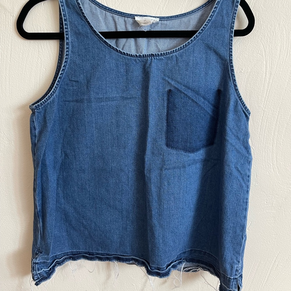 Loft denim tank top